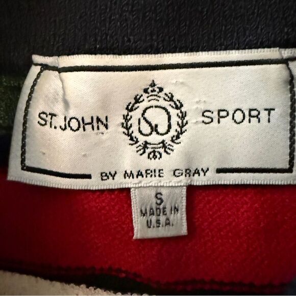 St. John Striped Sleeveless Knit - Picture 2 of 5